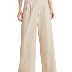 Treasure & Bond Wide Leg Pants Beige Women’s Size 28 NWT High Rise Cotton